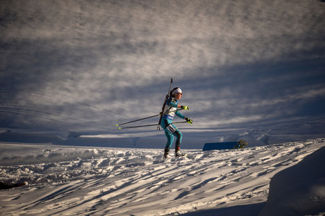 NordicFocus 15.02.2017, Hochfilzen, Austria (AUT):Justine Braisaz (FRA) - IBU world championships biathlon, individual women, Hochfilzen (AUT). www.nordicfocus.com. © NordicFocus. Every downloaded picture is fee-liable.