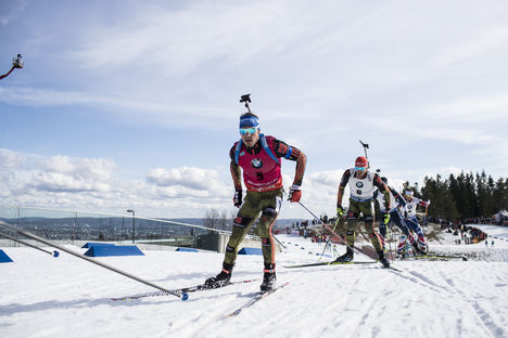 NordicFocus 19.03.2017, Oslo, Norway (NOR):Simon Schempp (GER) - IBU world cup biathlon, mass men, Oslo (NOR). www.nordicfocus.com. © Manzoni/NordicFocus. Every downloaded picture is fee-liable.
