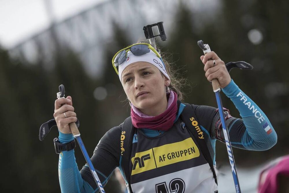 17.03.2017, Oslo, Norway (NOR):Celia Aymonier (FRA) -  IBU world cup biathlon, sprint women, Oslo (NOR). www.nordicfocus.com. © Manzoni/NordicFocus. Every downloaded picture is fee-liable.
