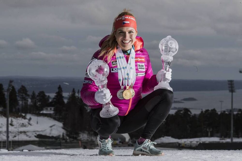 19.03.2017, Oslo, Norway (NOR):Gabriela Koukalova (CZE) -  IBU world cup biathlon, cups, Oslo (NOR). www.nordicfocus.com. © Manzoni/NordicFocus. Every downloaded picture is fee-liable.