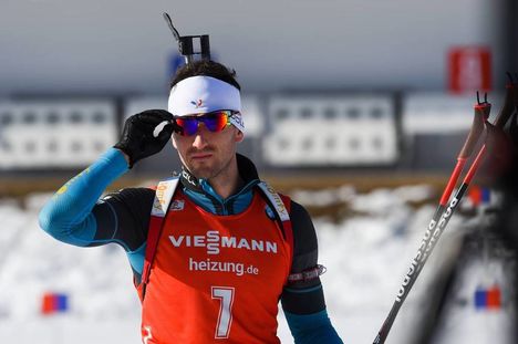 NordicFocus 11.02.2017, Hochfilzen, Austria (AUT):Jean Guillaume Beatrix (FRA) - IBU world championships biathlon, sprint men, Hochfilzen (AUT). www.nordicfocus.com. © NordicFocus. Every downloaded picture is fee-liable.