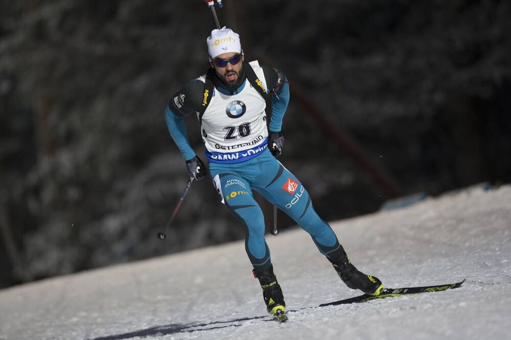 03.12.2016, Oestersund, Sweden, (SWE):Simon Fourcade (FRA) - IBU world cup biathlon, sprint men, Oestersund (SWE). www.nordicfocus.com. © Manzoni/NordicFocus. Every downloaded picture is fee-liable.