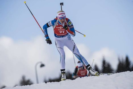 NordicFocus 18.03.2017, Oslo, Norway (NOR):Kaisa Makarainen (FIN) - IBU world cup biathlon, pursuit women, Oslo (NOR). www.nordicfocus.com. © Manzoni/NordicFocus. Every downloaded picture is fee-liable.