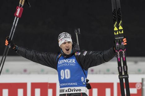 NordicFocus 03.03.2017, Pyeong Chang, Korea (KOR):Julian Eberhard (AUT) - IBU world cup biathlon, sprint men, Pyeong Chang (KOR). www.nordicfocus.com. © Manzoni/NordicFocus. Every downloaded picture is fee-liable.