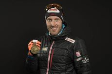 NordicFocus 18.02.2017, Hochfilzen, Austria (AUT):Dominik Landertinger (AUT) - IBU world championships biathlon, medals, Hochfilzen (AUT). www.nordicfocus.com. © NordicFocus. Every downloaded picture is fee-liable.