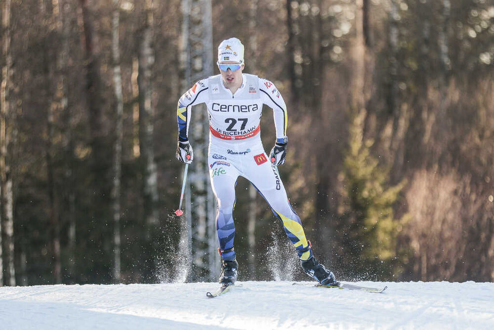21.01.2017, Ulricehamn, Sweden (SWE):Calle Halfvarsson (SWE) - FIS world cup cross-country, 15km men, Ulricehamn (SWE). www.nordicfocus.com. © Modica/NordicFocus. Every downloaded picture is fee-liable.