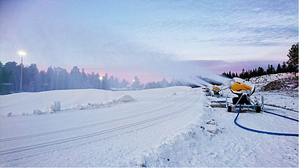 EN NY snöproduktionsanläggning skall göra det ännu lättare att få fina förhållanden i Orsa-Grönklitt. Foto: GRÖNKLITT
