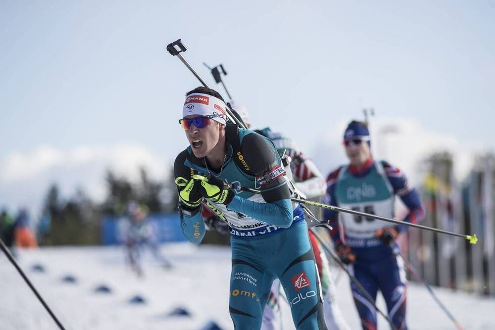 18.03.2017, Oslo, Norway (NOR):Quentin Fillon Maillet (FRA) -  IBU world cup biathlon, pursuit men, Oslo (NOR). www.nordicfocus.com. © Manzoni/NordicFocus. Every downloaded picture is fee-liable.