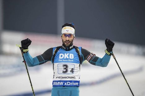 NordicFocus 05.03.2017, Pyeong Chang, Korea (KOR):Martin Fourcade (FRA) - IBU world cup biathlon, relay men, Pyeong Chang (KOR). www.nordicfocus.com. © Manzoni/NordicFocus. Every downloaded picture is fee-liable.