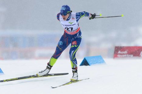 NordicFocus 23.01.2016, Nove Mesto, Czech Republic (CZE):Coraline Thomas Hugue (FRA) - FIS world cup cross-country, 10km women, Nove Mesto (CZE). www.nordicfocus.com. © Rauschendorfer/NordicFocus. Every downloaded picture is fee-liable.