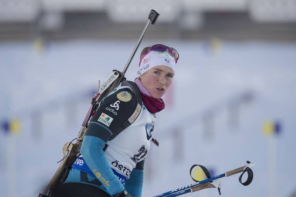 03.12.2016, Oestersund, Sweden, (SWE):Anais Bescond (FRA) - IBU world cup biathlon, sprint women, Oestersund (SWE). www.nordicfocus.com. © Manzoni/NordicFocus. Every downloaded picture is fee-liable.