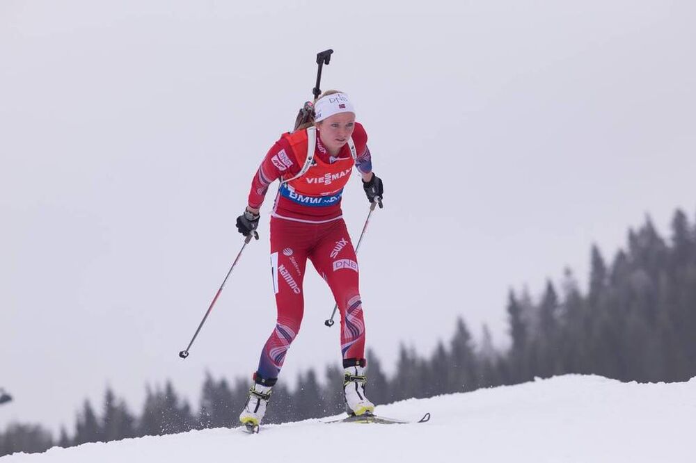 14.02.2015, Oslo, Norway (NOR): Thekla Brun-Lie (NOR)- IBU world cup biathlon Holmenkollen, sprint women, Oslo (NOR). www.nordicfocus.com. © Manzoni/NordicFocus. Every downloaded picture is fee-liable.
