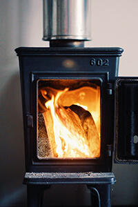 Bilde ovn med ild
