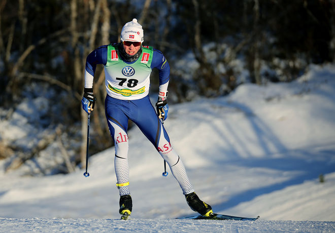 U23-VÄRLDSMÄSTAREN Martin Riseth vann sprinten i norska cupen där Petter Northug jr blev utslagen redan i kvartsfinalen. Foto/rights: KJELL-ERIK KRISTIANSEN/KEK-photo