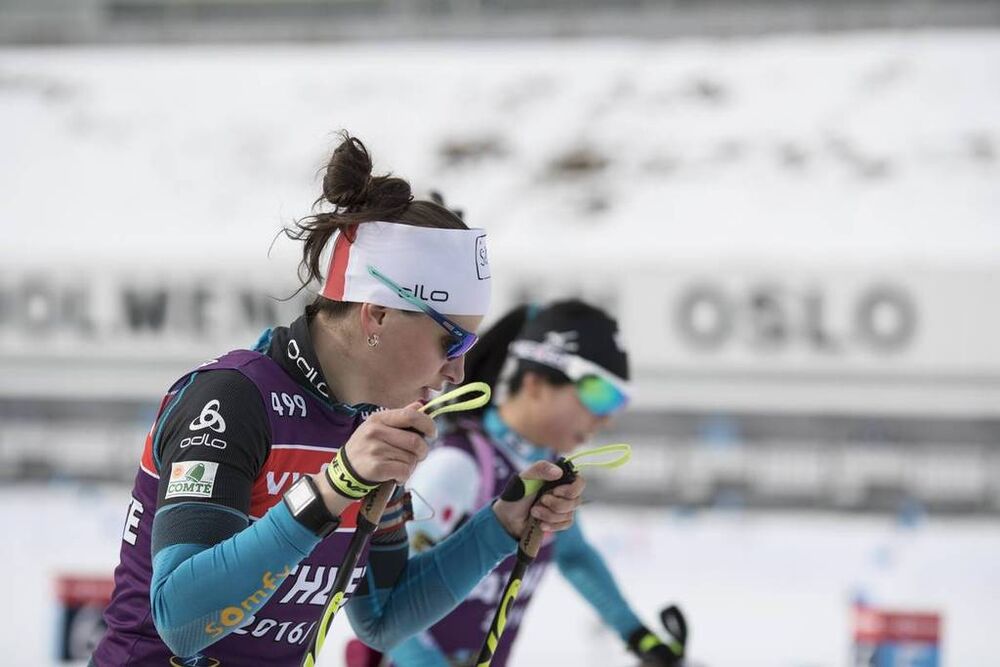 16.03.2017, Oslo, Norway (NOR):Julia Simon (FRA) -  IBU world cup biathlon, training, Oslo (NOR). www.nordicfocus.com. © Manzoni/NordicFocus. Every downloaded picture is fee-liable.