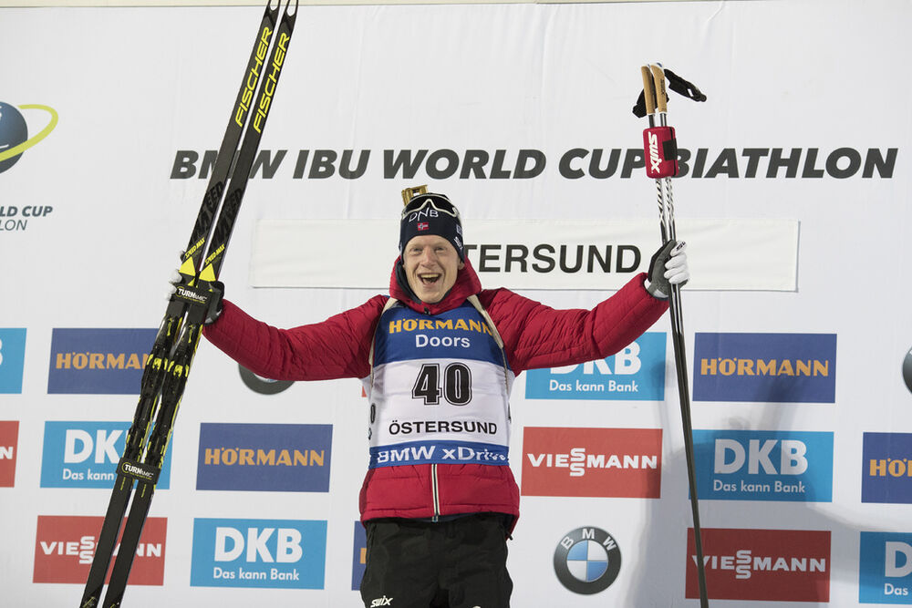 30.11.2017, Oestersund, Sweden, (SWE):Johannes Thingnes Boe (NOR) - IBU world cup biathlon, individual men, Oestersund (SWE). www.nordicfocus.com. © Manzoni/NordicFocus. Every downloaded picture is fee-liable.