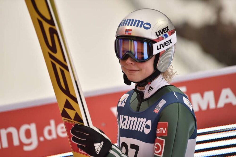 12.03.2017, Oslo, Norway (NOR):Maren Lundby (NOR) - FIS world cup ski jumping ladies, individual HS134, Oslo (NOR). www.nordicfocus.com. © Thibaut/NordicFocus. Every downloaded picture is fee-liable.