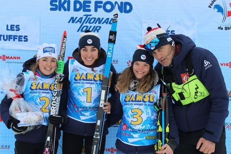 Podium U20 dames +Olivier Michaud