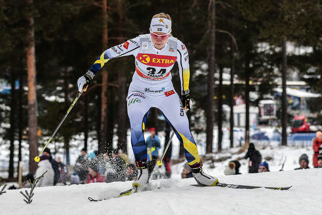 EVELINA SETTLIN var bästa svenska i prologen i världscupen i Lillehammer. Foto: NORDIC FOCUS