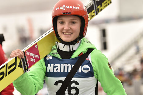 Thibaut/NordicFocus 12.03.2017, Oslo, Norway (NOR):Katharina Althaus (GER) - FIS world cup ski jumping ladies, individual HS134, Oslo (NOR). www.nordicfocus.com. © Thibaut/NordicFocus. Every downloaded picture is fee-liable.