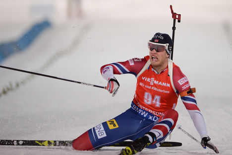 NordicFocus 02.12.2017, Oestersund, Sweden, (SWE):Tarjei Boe (NOR) - IBU world cup biathlon, sprint men, Oestersund (SWE). www.nordicfocus.com. © Tumashov/NordicFocus. Every downloaded picture is fee-liable.