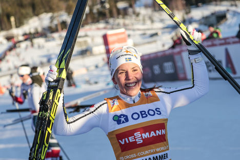 NordicFocus 03.12.2017, Lillehammer, Norway (NOR):Charlotte Kalla (SWE) - FIS world cup cross-country, skiathlon women, Lillehammer (NOR). www.nordicfocus.com. © Modica/NordicFocus. Every downloaded picture is fee-liable.