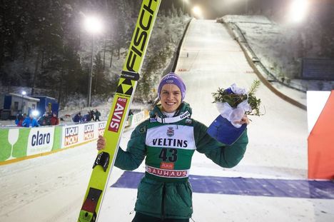NordicFocus 26.11.2017, Ruka, Finland (FIN):Andreas Wellinger (GER) - FIS world cup ski jumping, individual HS142, Ruka (FIN). www.nordicfocus.com. © Rauschendorfer/NordicFocus. Every downloaded picture is fee-liable.
