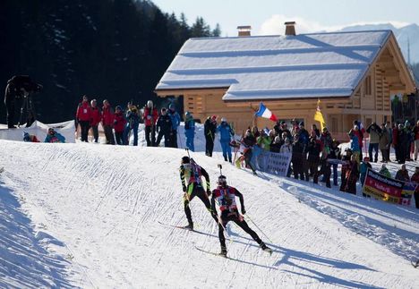 NordicFocus 14.12.2013, Annecy-Le Grand Bornand, France (FRA): Martin Fourcade (FRA)- IBU world cup biathlon, sprint men, Annecy-Le Grand Bornand (FRA). www.nordicfocus.com. © Manzoni/NordicFocus. Every downloaded picture is fee-liable.