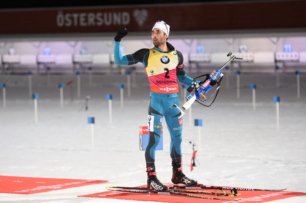 03.12.2017, Oestersund, Sweden, (SWE):Martin Fourcade (FRA) - IBU world cup biathlon, pursuit men, Oestersund (SWE). www.nordicfocus.com. © Tumashov/NordicFocus. Every downloaded picture is fee-liable.