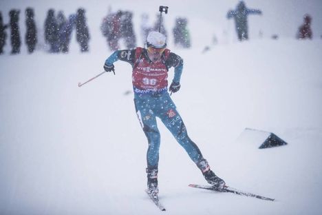 NordicFocus 08.12.2017, Hochfilzen, Austria (AUT):Marie Dorin Habert (FRA) - IBU world cup biathlon, sprint women, Hochfilzen (AUT). www.nordicfocus.com. © Manzoni/NordicFocus. Every downloaded picture is fee-liable.
