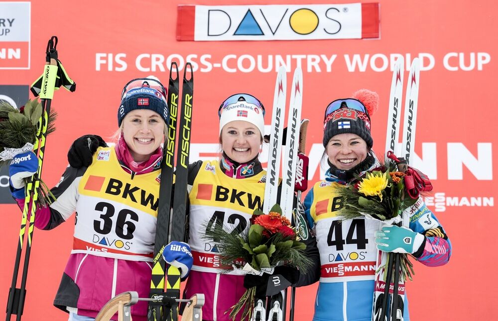 10.12.2017, Davos, Switzerland (SUI):Ingvild Flugstad Oestberg (NOR) - FIS world cup cross-country, 10km women, Davos (SUI). www.nordicfocus.com. © Modica/NordicFocus. Every downloaded picture is fee-liable.