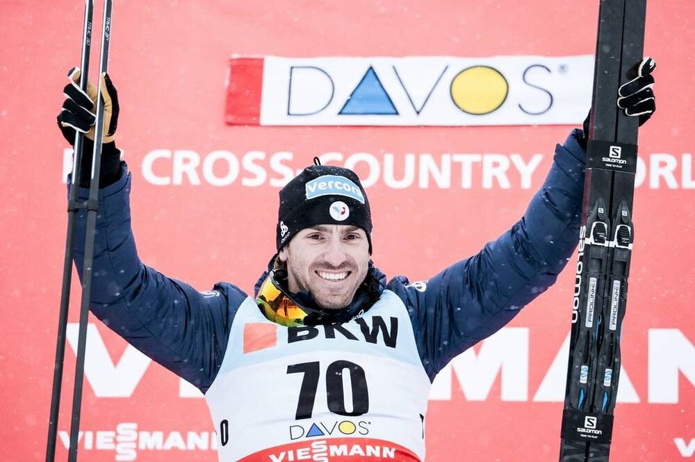 10.12.2017, Davos, Switzerland (SUI):Maurice Manificat (FRA) - FIS world cup cross-country, 15km men, Davos (SUI). www.nordicfocus.com. © Modica/NordicFocus. Every downloaded picture is fee-liable.