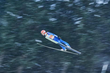 NordicFocus 09.12.2017, Titisee-Neustadt, Germany (GER):Richard Freitag (GER) - FIS world cup ski jumping, individual HS142, qualification, Titisee-Neustadt (GER). www.nordicfocus.com. © Rauschendorfer/NordicFocus. Every downloaded picture is fee-liable.
