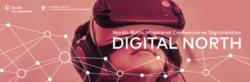 Digital North. Illustrasjonsbilde