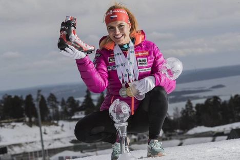 NordicFocus 19.03.2017, Oslo, Norway (NOR):Gabriela Koukalova (CZE) - IBU world cup biathlon, cups, Oslo (NOR). www.nordicfocus.com. © Manzoni/NordicFocus. Every downloaded picture is fee-liable.