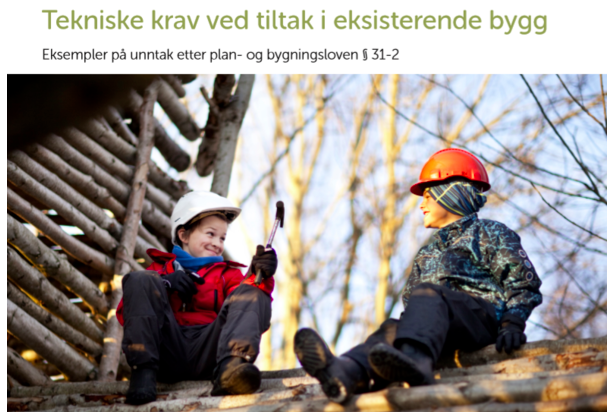 Tiltak i eksisterende bygg illustrasjon