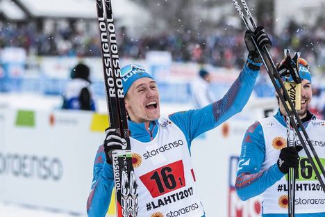 Modica/NordicFocus 26.02.2017, Lahti, Finland (FIN):Nikita Kriukov (RUS) - FIS nordic world ski championships, cross-country, team sprint, Lahti (FIN). www.nordicfocus.com. © Modica/NordicFocus. Every downloaded picture is fee-liable.