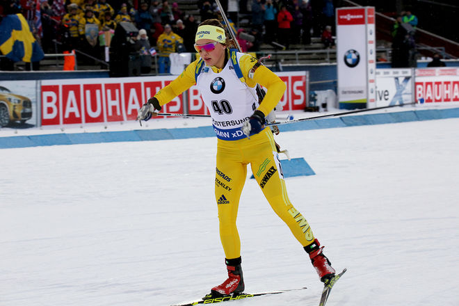 LINN PERSSON tog ett stort kliv mot OS i Pyeongchang med en 8:e plats i världscupsprinten i tyska Oberhof under torsdagen. Foto/rights: MARCELA HAVLOVA/KEK-stock