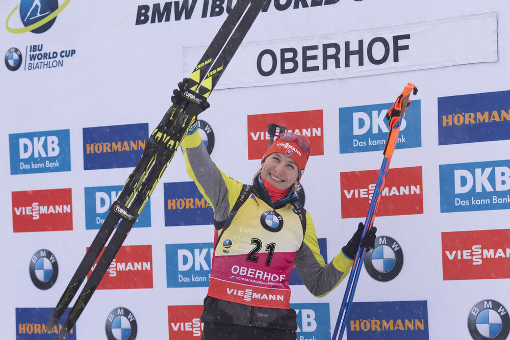 04.01.2018, Oberhof, Germany (GER):Anastasiya Kuzmina (SVK) -  IBU world cup biathlon, sprint women, Oberhof (GER). www.nordicfocus.com. © Manzoni/NordicFocus. Every downloaded picture is fee-liable.