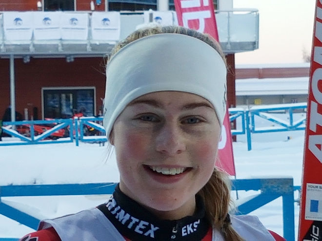 HANNA ABRAHAMSSON från Eksjö vann D17-18-klassen vid Scandic Cup i Östersund. Foto: THORD ERIC NILSSON