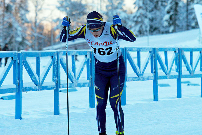 ”SKILLINGARYDSEXPRESSEN” på väg mot en klar seger i H19-20. Leo Johansson gick inte att stoppa i Östersund. Foto: THORD ERIC NILSSON