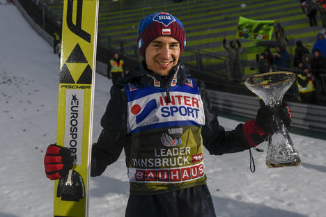 NordicFocus 04.01.2018, Innsbruck, Austria (AUT):Kamil Stoch (POL) - FIS world cup ski jumping, four hills tournament, individual HS130, Innsbruck (AUT). www.nordicfocus.com. © Thibaut/NordicFocus. Every downloaded picture is fee-liable.