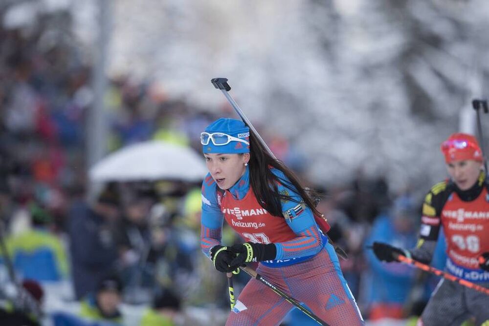 15.01.2017, Ruhpolding, Germany (GER):Uliana Kaisheva (RUS) -  IBU world cup biathlon, pursuit women, Ruhpolding (GER). www.nordicfocus.com. © Manzoni/NordicFocus. Every downloaded picture is fee-liable.
