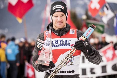 NordicFocus 07.01.2018, Val di Fiemme, Italy (ITA):Dario Cologna (SUI) - FIS world cup cross-country, tour de ski, final climb men, Val di Fiemme (ITA). www.nordicfocus.com. © Modica/NordicFocus. Every downloaded picture is fee-liable.