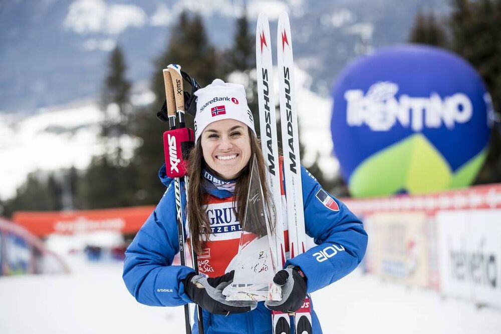07.01.2018, Val di Fiemme, Italy (ITA):Heidi Weng (NOR) - FIS world cup cross-country, tour de ski, final climb women, Val di Fiemme (ITA). www.nordicfocus.com. © Modica/NordicFocus. Every downloaded picture is fee-liable.