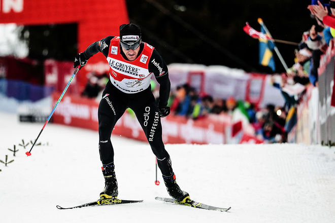 DARIO COLOGNA hade inga problem med att hålla undan och säkrade sig en ny seger i Tour de Ski. Foto: NORDIC FOCUS