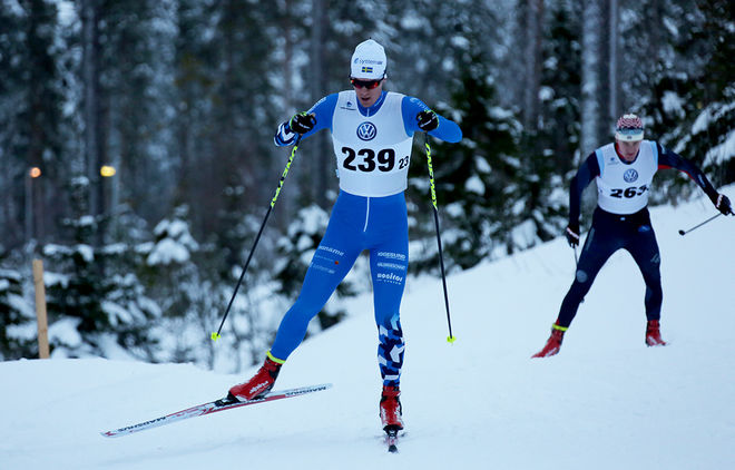 ANTON LINDBLAD, Hudiksvall ställde upp i norska mästerskapen över 15 km fristil och slutade 10:a. Foto: MIKAEL EDSTRÖM