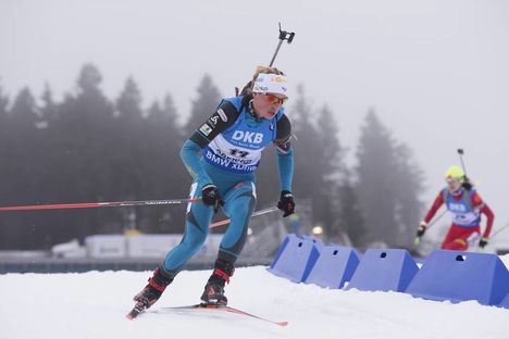 NordicFocus 04.01.2018, Oberhof, Germany (GER):Marie Dorin Habert (FRA) - IBU world cup biathlon, sprint women, Oberhof (GER). www.nordicfocus.com. © Manzoni/NordicFocus. Every downloaded picture is fee-liable.