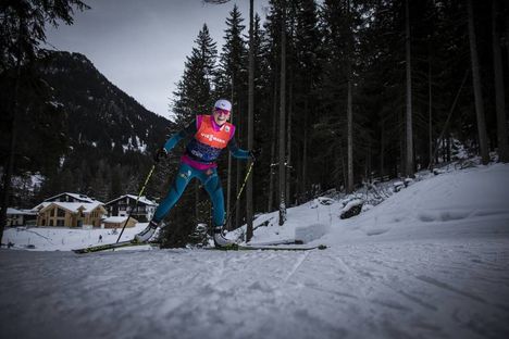 NordicFocus 08.12.2017, Davos, Switzerland (SUI):Coralie Bentz (FRA) - FIS world cup cross-country, training, Davos (SUI). www.nordicfocus.com. © Modica/NordicFocus. Every downloaded picture is fee-liable.