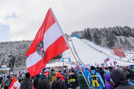 NordicFocus 16.01.2016, Tauplitz/Bad Mitterndorf, Austria (AUT): stadium - FIS ski flying world championships, individual HS225, Tauplitz/Bad Mitterndorf (AUT). www.nordicfocus.com. © Rauschendorfer/NordicFocus. Every downloaded picture is fee-liable.